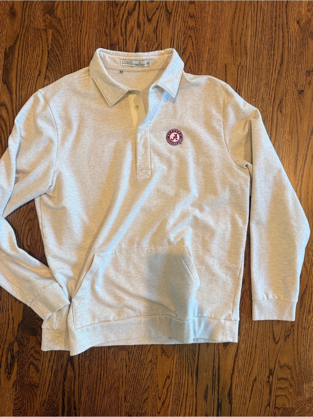 University of Alabama Light cream Pullover Criquet Sweatshirt NWOT